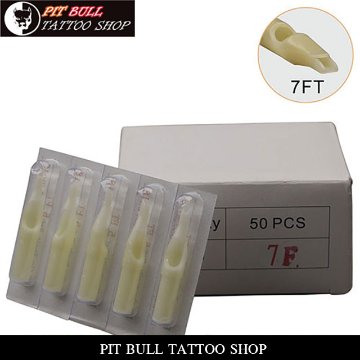 7FT プラスチック　チップ　50本セット　DISPOSABLE PLASTIC NOZZLE TATTOO NEEDLE TIPS画像