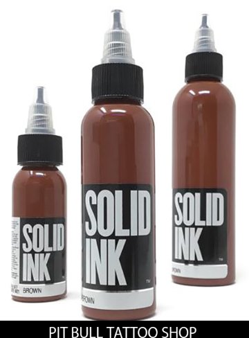 ソリッドインク タトゥーインク 1OZ/30ml SOLID INK BROWNの画像