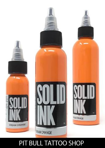 ソリッドインク タトゥーインク 1OZ/30ml SOLID INK CREAM ORANGEの画像