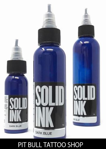 ソリッドインク タトゥーインク 1OZ/30ml SOLID INK DARK BLUE画像