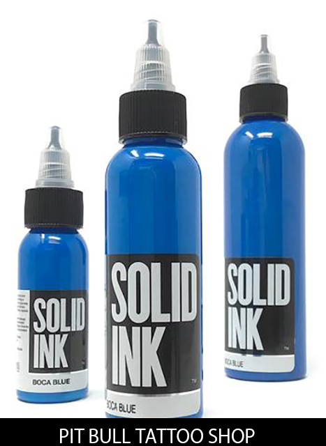 ソリッドインク タトゥーインク 1OZ/30ml SOLID INK BOCA BLUEの画像