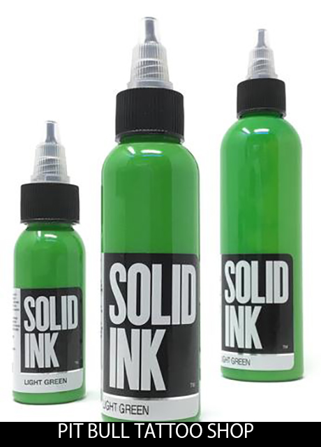 ソリッドインク タトゥーインク 1OZ/30ml SOLID INK LIGHT GREENの画像