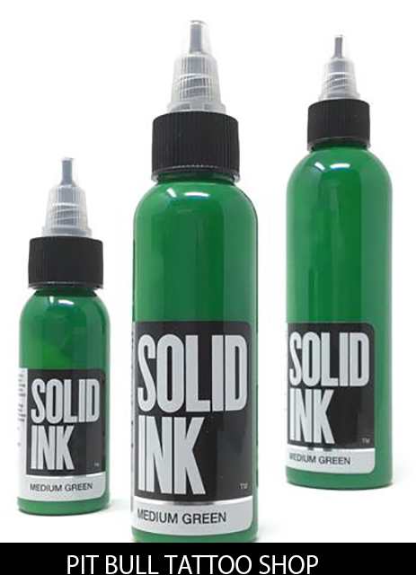 ソリッドインク タトゥーインク 1OZ/30ml SOLID INK MEDIUM GREENの画像