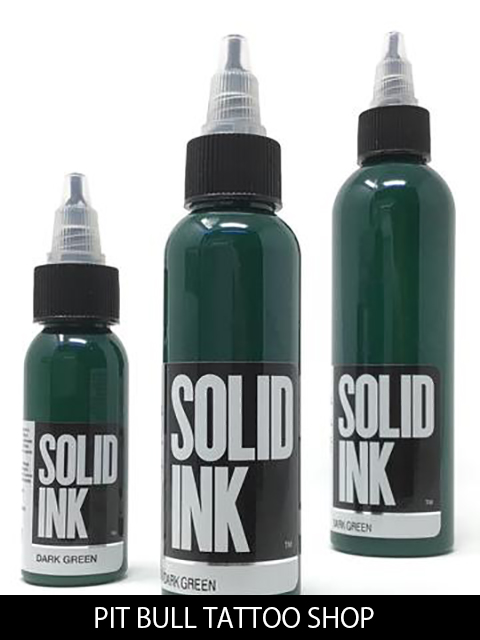 ソリッドインク タトゥーインク 1OZ/30ml SOLID INK DARK GREENの画像