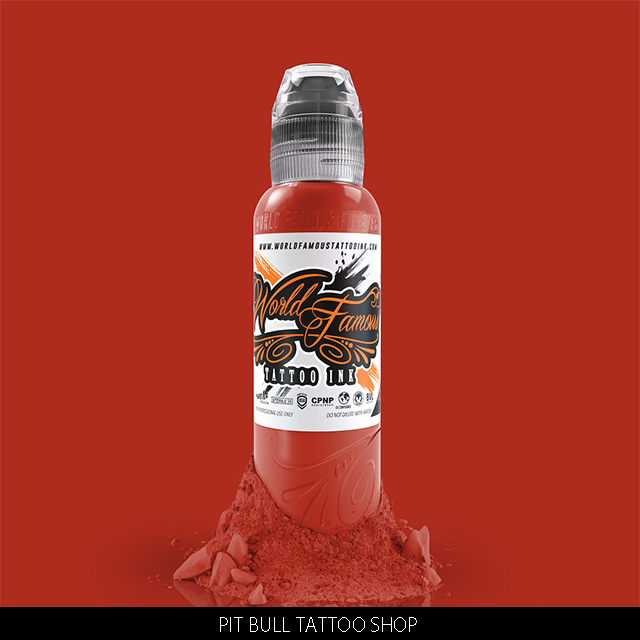 ワールドフェイマス タトゥーインク 1OZ/30ml　WORLD FAMOUS　TATTOO INK RED HOT CHILI PEPPER画像