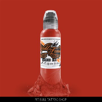 ワールドフェイマス タトゥーインク 1OZ/30ml　WORLD FAMOUS　TATTOO INK RED HOT CHILI PEPPER画像