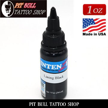 インテンツ タトゥーインク ラインニングブラック　1OZ/30ml　 INTENZE TATTOO INK LINING BLACK画像