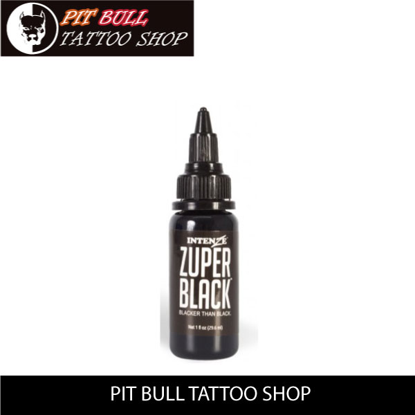 インテンツ タトゥーインク スーパーブラック　1OZ/30ml　 INTENZE TATTOO INK ZUPER BLACK画像