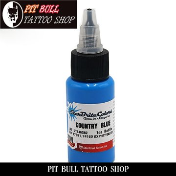 スターブライト タトゥーインク カントリー　ブルー　1OZ/30ml　 STARBRITE TATTOO INK COUNTRY BLUE画像