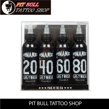 ダイナミック タトゥーインク グレーウォッシュ　4本セット　4OZ/120ml　 DYNAMIC TATTOO INKの画像