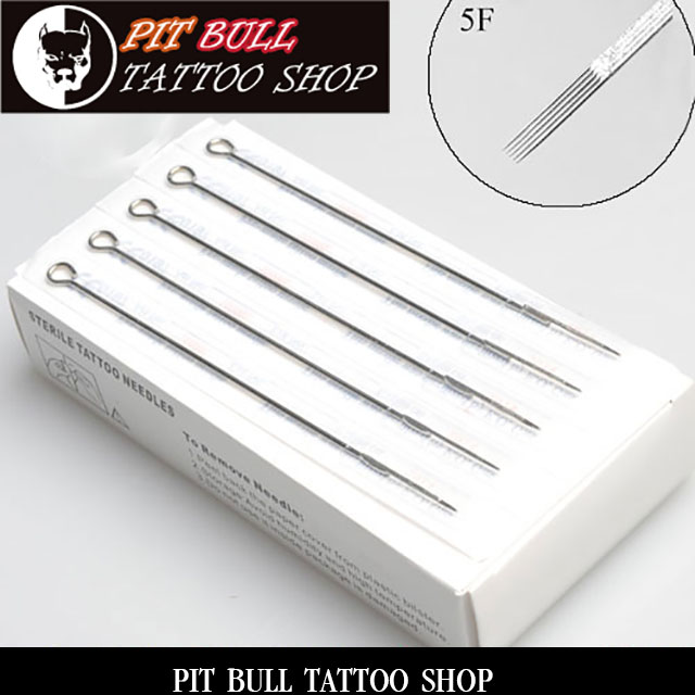 5F　フラットタトゥーニードル　50本セット FLAT　TATTOO NEEDLES 50PCSの画像