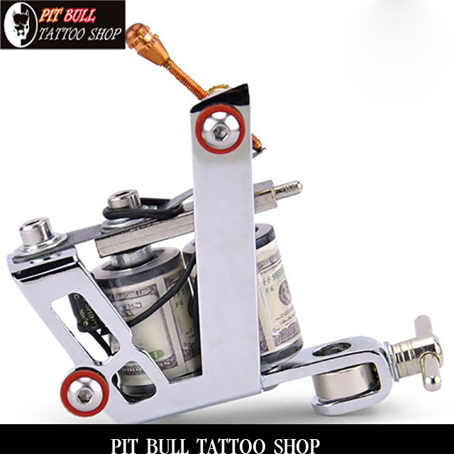 シルバー　ピュア　クーパー　10ラップ　タトゥーマシン　コイル式　SILVER PURE COPPER 10 WRAP COILS TATTOO MACHINEの画像