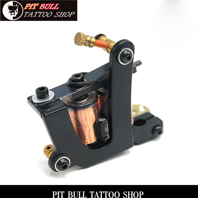 ブラック　ビギナー　10ラップ　タトゥーマシン　コイル式　BLACK BEGINNER 10 WRAP COILS TATTOO MACHINEの画像