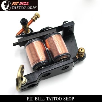 ブラック　ビギナー　10ラップ　タトゥーマシン　コイル式　BLACK BEGINNER 10 WRAP COILS TATTOO MACHINE画像