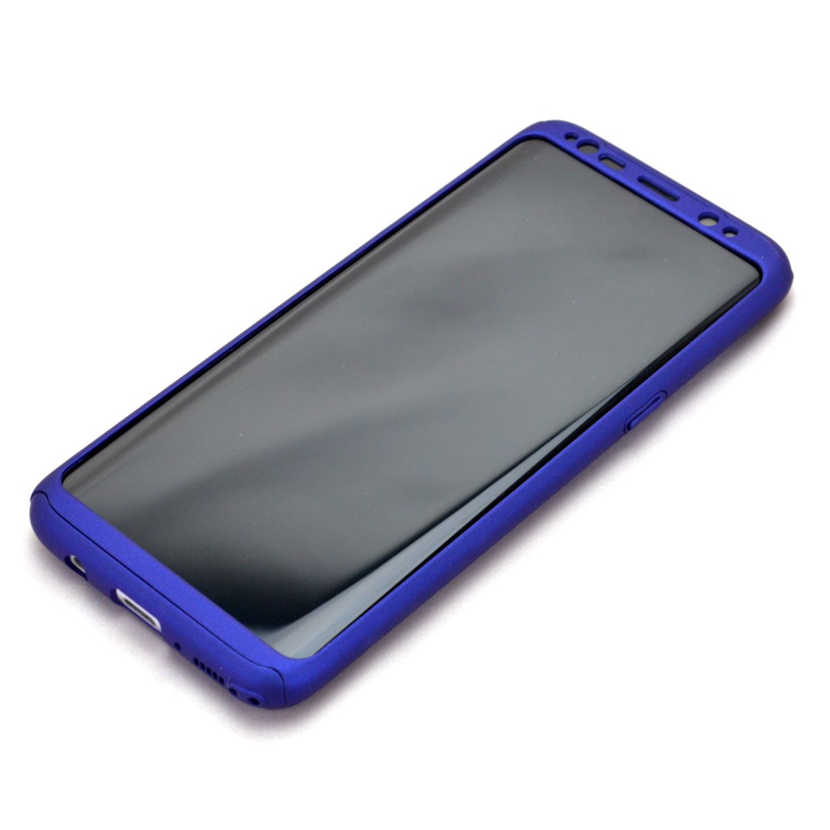 Galaxy S9 S8 Note8ケース 360度全面保護 メール便なら送料無料 ブラック シルバー ブルー レッド画像