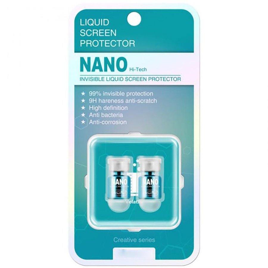 液体スマホコーティング ナノクリア 液晶保護 全機種対応 2ml 2本入り 指紋防止 手触りさらさら 擦り傷防止画像