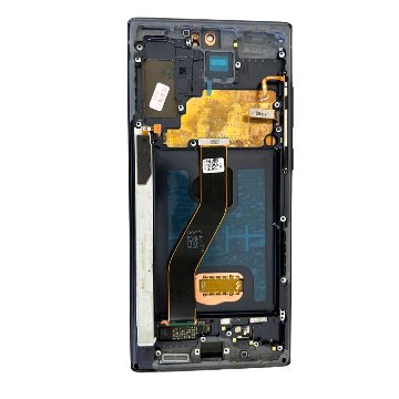 Galaxy Note10 Plus フロントパネル フレーム付き ハウジング SAMSUNG ギャラクシーノート10プラス ガラス割れ 液晶割れ 修理用パーツ SCV45 SC-01M 画像