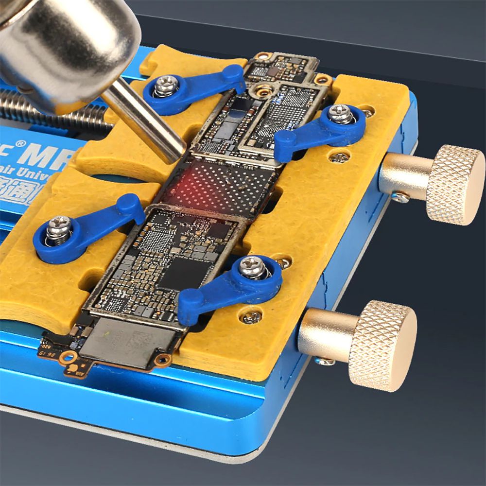 MECHANIC PCB ホルダー MR6 PRO 基板 固定 マウンター はんだ付け 除去 補修 調整 アルミ素材 分解工具 スマホ 修理用ツール 交換 重厚感画像