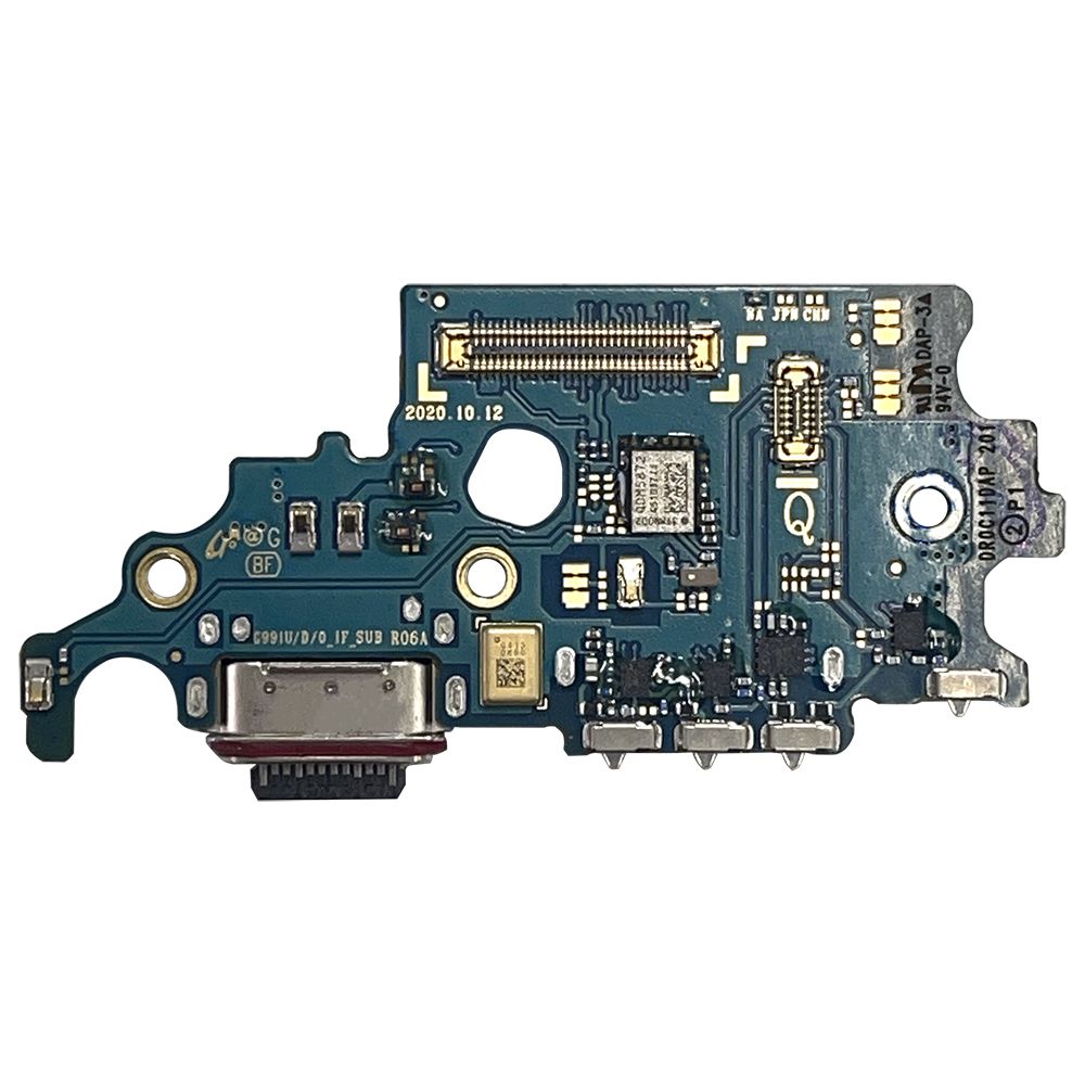 Galaxy S21 ドックコネクター USB Type-C 充電口 マイク 修理用部品 交換用パーツ ギャラクシーS21 SC-51B SCG09 メール便なら送料無料画像