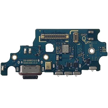 Galaxy S21+ ドックコネクター USB Type-C 充電口 マイク Simカードスロット 修理用部品 交換用パーツ ギャラクシーS21プラス SCG10 メール便なら送料無料画像