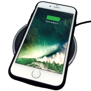 【置くだけ充電】ワイヤレス充電器 OEM iPhoneXs Galaxy【Qi形式無線充電対応】画像