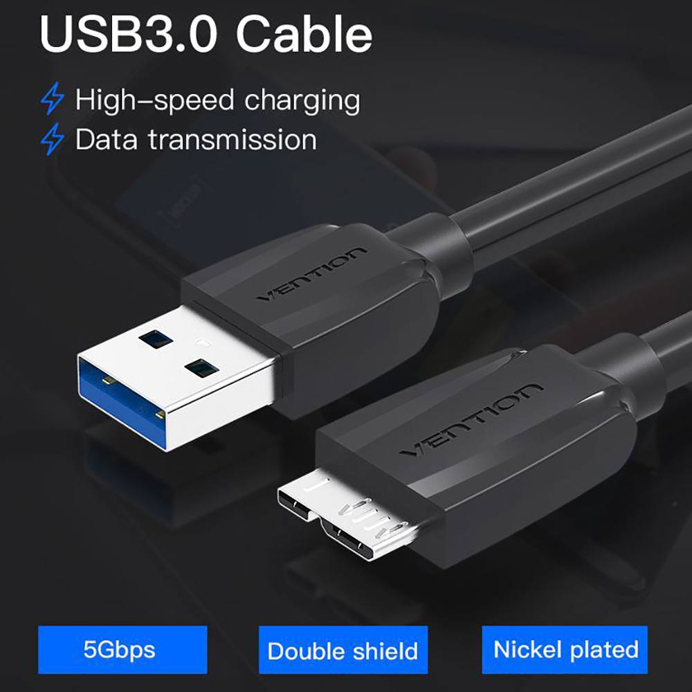 USB3.0 Micro Cable 100cm マイクロUSB3.0ケーブル 1m Galaxy 充電ケーブル メール便なら送料無料画像