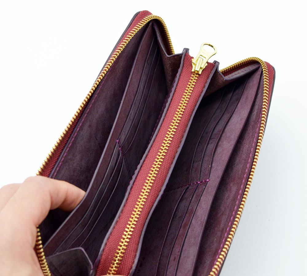 小銭が見やすいファスナー財布（F2）画像
