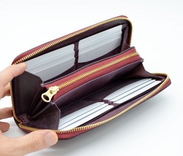 小銭が見やすいファスナー財布（F2）画像