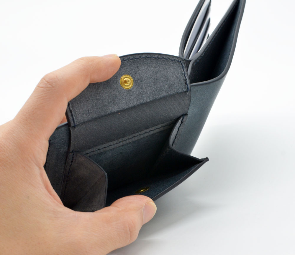 外付け小銭の二つ折り財布（S8）画像