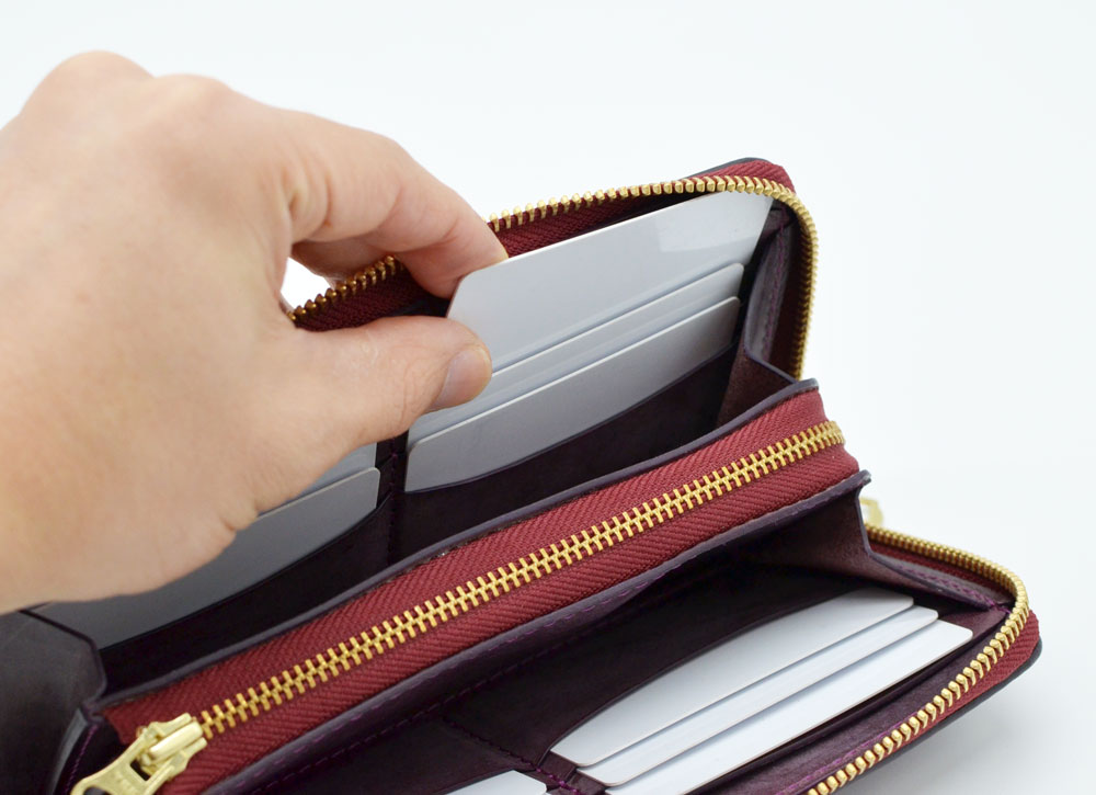 ポケット追加　小銭が見やすいファスナー財布（F2）の画像