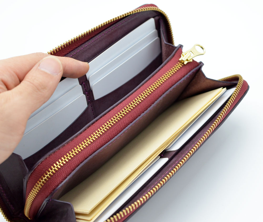 ポケット追加　小銭が見やすいファスナー財布（F2）の画像