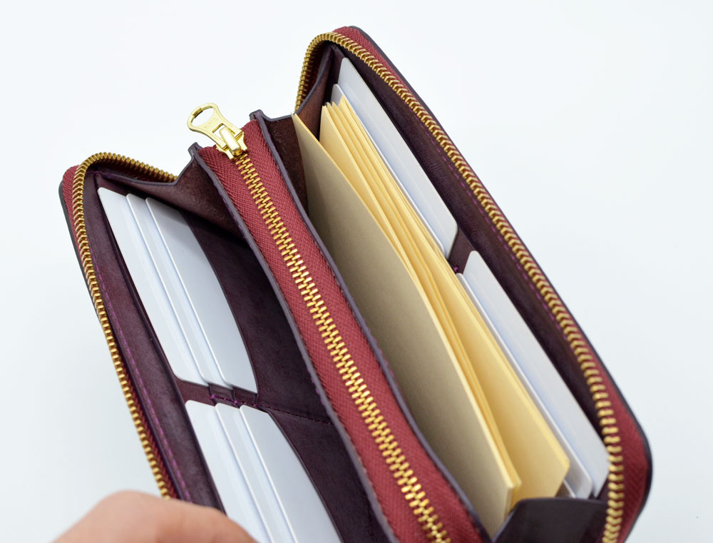 ポケット追加　小銭が見やすいファスナー財布（F2）の画像