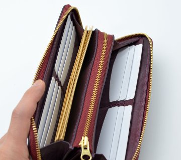 ポケット追加　小銭が見やすいファスナー財布（F2）の画像