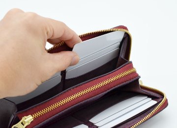 ポケット追加　小銭が見やすいファスナー財布（F2）の画像