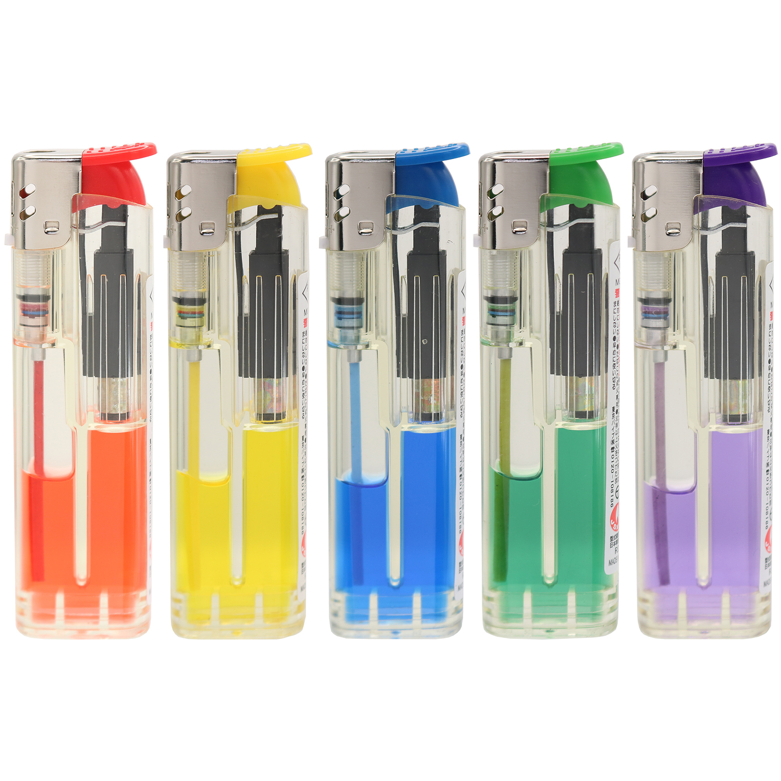 スイーパー電子ライター カラーガス5色セットの画像