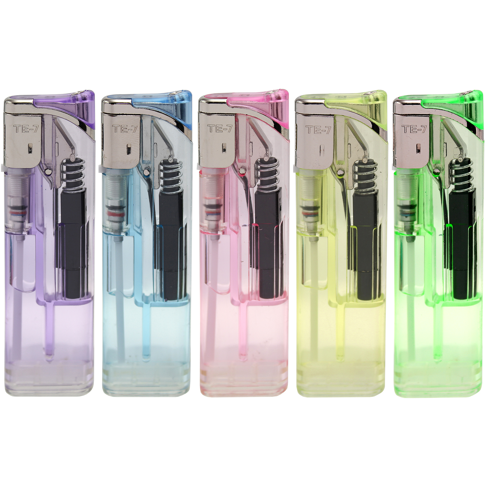 TE-7スライド電子ライター クリア5色セットの画像