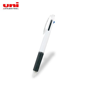 三菱ユニ ジェットストリーム 3色ボールペン 0.5 白軸 フルカラー印刷画像