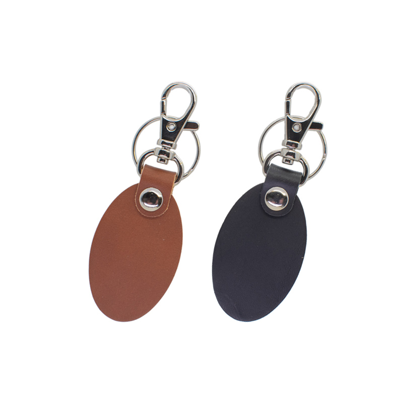 新牛革キーホルダー　カラー印刷の画像