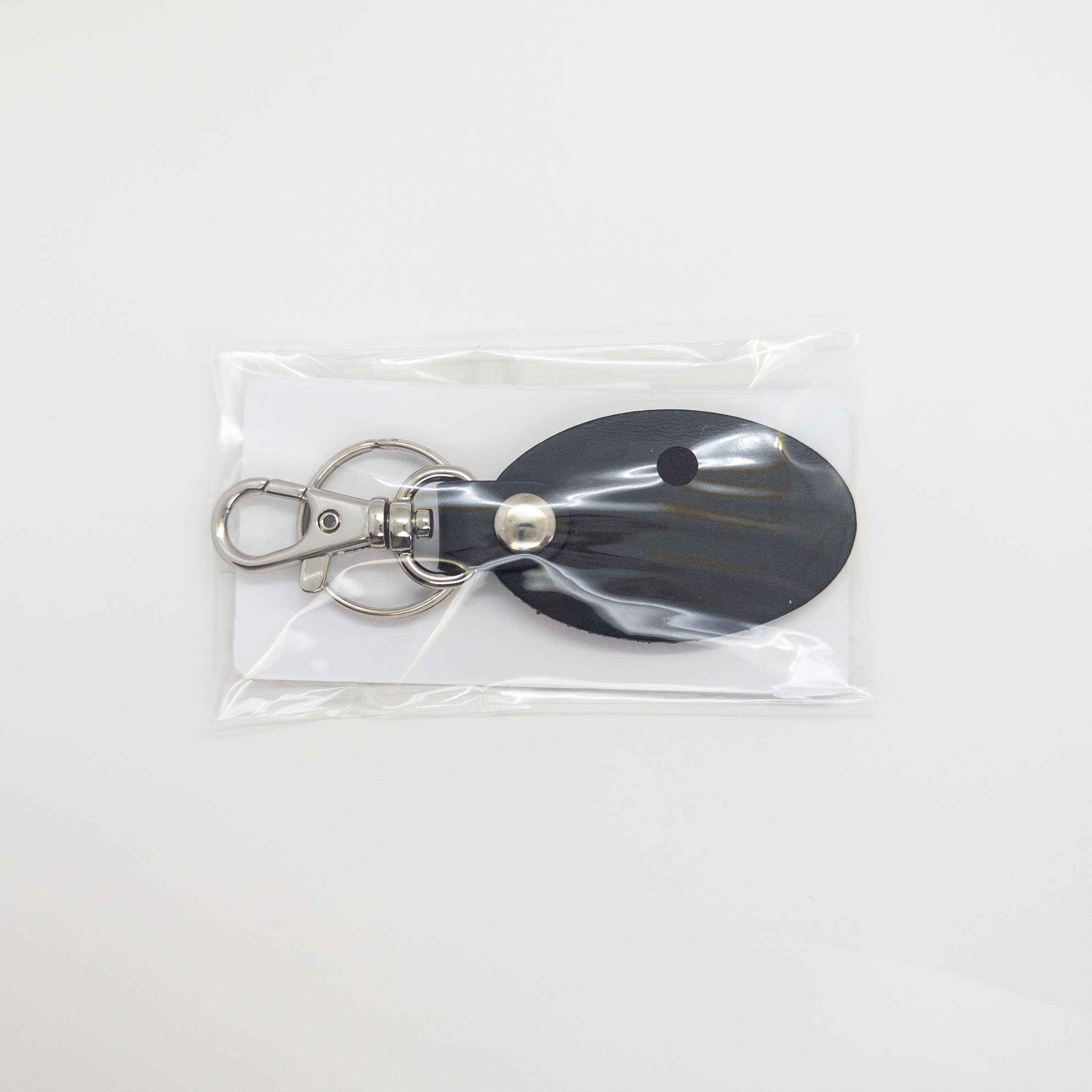 新牛革キーホルダー　カラー印刷の画像