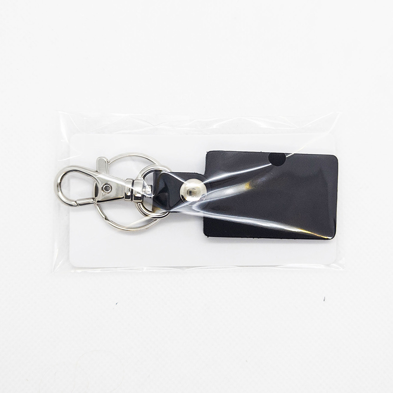 新角型キーホルダー　カラー印刷の画像