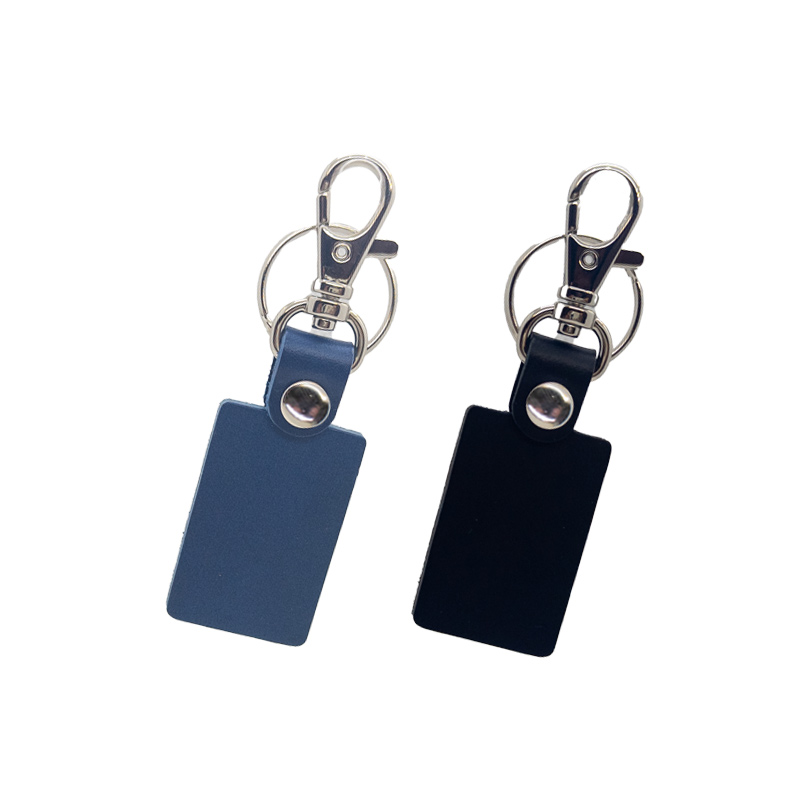 新角型キーホルダー　カラー印刷の画像