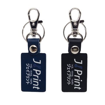 新角型キーホルダー　カラー印刷の画像