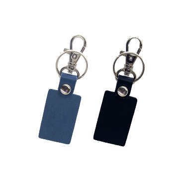 新角型キーホルダー　カラー印刷の画像