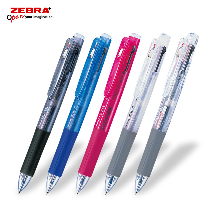 ゼブラ サラサ3 3色ボールペン フルカラー印刷画像