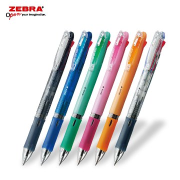 ゼブラ クリップオンスリム4C 4色ボールペン フルカラー印刷画像