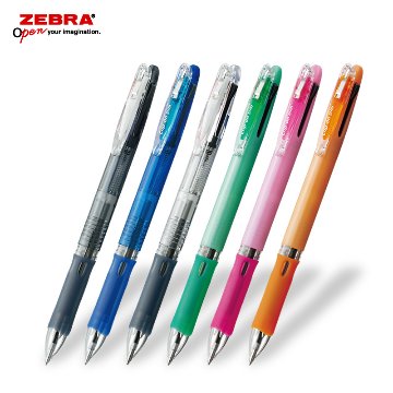 ゼブラ クリップオンスリム3C 3色ボールペン フルカラー印刷画像