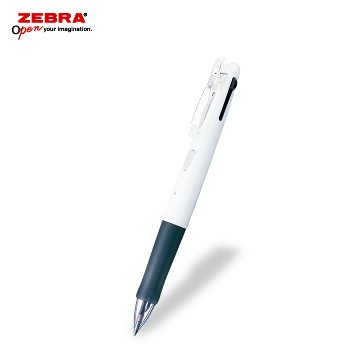 ゼブラ クリップオンG 3C 白軸 3色ボールペン フルカラー印刷画像