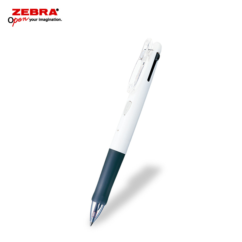 ゼブラ クリップオンG 2C 白軸 2色ボールペン フルカラー印刷画像