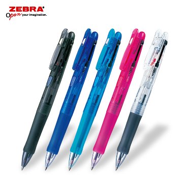 ゼブラ クリップオンG 2C 2色ボールペン フルカラー印刷画像
