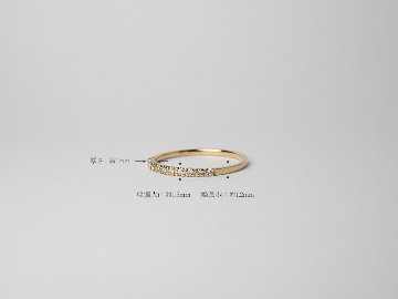 K18 ダイヤモンド エタニティ リング 0.1ct rph25246422の画像